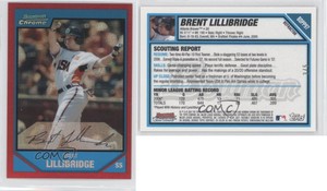 2007 Bowman Draft Chrome Picks Prospects Red Refractor /5 Brent Lillibridge