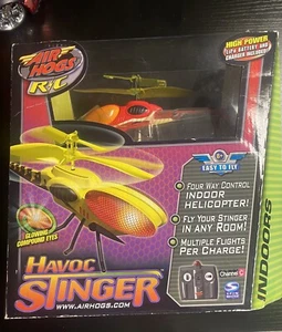Air Hogs R/C HAVOC STINGER Orange Bug Helicopter Remote Control Spin Master New - Picture 1 of 7