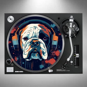 Bulldog Slipmats 12" Turntable Vinyl Pair or Single *Posted In Cardboard* - Picture 1 of 5