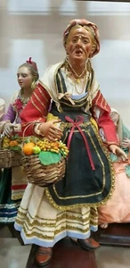 Presepe Napoletano VECCHIA CONTADINA KRIPPEN,CRECHE,BELEN,PASTORI - Picture 1 of 5