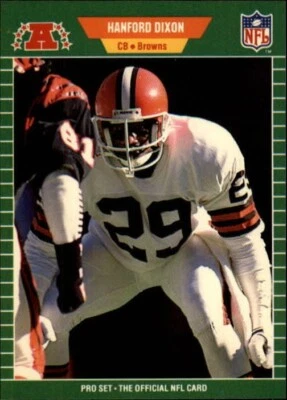 1989 Pro Set Football Card #75 Hanford Dixon - Image 1 of 2