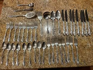 Lote de 40 piezas cubiertos vintage Wm ROGERS ONEIDA OLD SOUTH II - Imagen 1 de 17