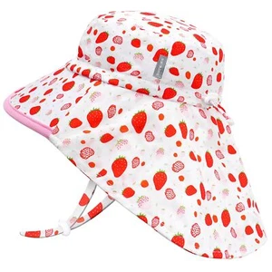 Toddler Sun Hat UPF 50+ Wide Brim Summer Beach Hat for Boys Girls - Picture 1 of 5