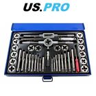 Us Pro 40Pc Metric Tap And Die Set Alloy Steel Pitch Gauge M3 - M12 2620