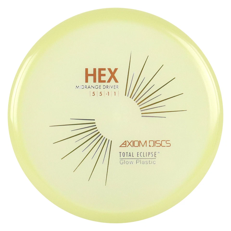Axiom Disc Golf Total Eclipse Glow Hex Midrange 5/5/-1/1 - Choose Exact Disc - Image 1 of 1