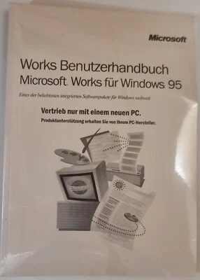 Microsoft Works 4.5 CD OVP mit Handbuch & Lizenz – OEM 1997 – selten, für Retro- - Bild 1 von 2