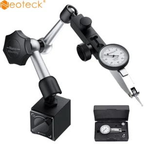 Neoteck Hebel Messuhr 0-0,8mm mit Magnetstativ Magnetfuß Messtaster Messuhrhalte - Bild 1 von 13