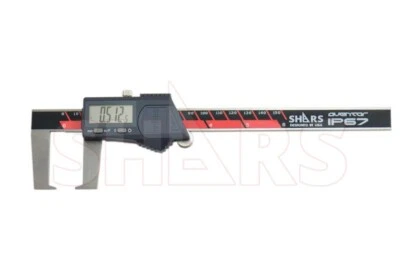 SHARS TOOL Aventor 6" /150mm IP67 Outside Groove Electronic Caliper DIN862 New P]