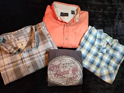 Lote de 4 Camisas Exteriores Cabeza Roja XL Para Hombre, Camiseta Campamento Senderismo Aire Libre  Foto 1 de 4