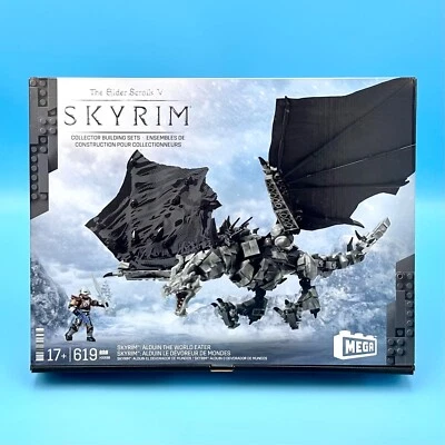 MEGA Skyrim Alduin The World Eater Dragon (HXR98) Dragonborn Dovahkiin Figure - Image 1 of 4