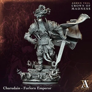 Charudain - Emperador Adornado/Velo Ceniciento - Corona de locura/TTRPG/Wargaming/D&D - Imagen 1 de 1