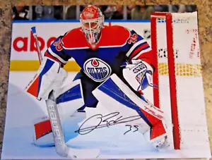 OLIVIER RODRIGUE SIGNED 8X10 MATTE PHOTO EDMONTON OILERS (E) - Picture 1 of 2