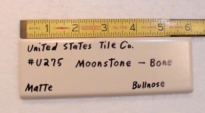 1 pc. Hueso mate: azulejo cerámico plano superficie nariz de toro #U-275 piedra lunar, hecho en EE. UU. Foto 1 de 4