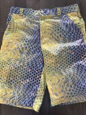RELL LEGENDS Boys Fishing/Swimming Shorts, Size Large, snakeskin design, dc7