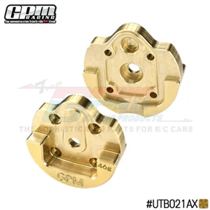 GPM Brass Outer Portal Drive Housing Front Or Rear Heavy Edition For AXIAL UTB18 - Picture 1 of 4