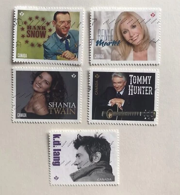 Canada Stamps 2014 - Canadian Country Artists SG3061-5 S1972 - Image 1 of 2
