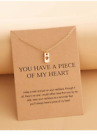 Pendant Necklace Curb Gift Jewelry Women Gold Plated Long Chain Heart