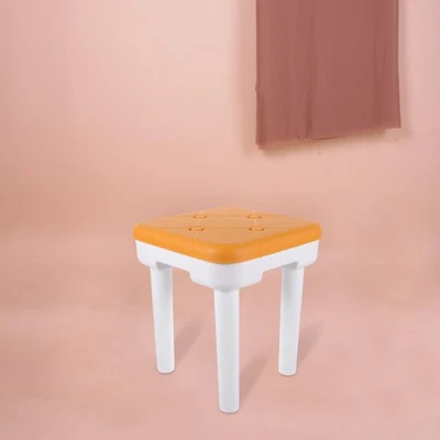  Nachahmung Lederhocker Haushaltsschuhe Wechseln des Hockers kleiner niedriger - Bild 1 von 4