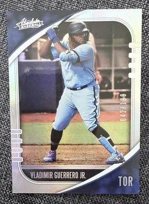 2021 Panini Absolute Vladimir Guerrero Jr. Silver #3 /199 - Toronto Blue Jays - Image 1 of 3