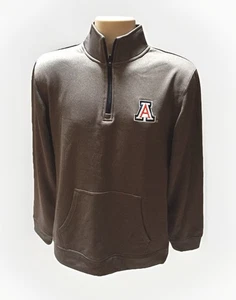 NEU Arizona Wildcats NCAA Herren grau Viertel Reißverschluss Pullover ohne Kapuze Hoodie SM - Bild 1 von 9