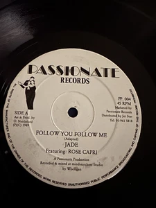 Follow You Follow Me Jade /Rose Capri Passionate Label 1989 23 Very Good + Con - Picture 1 of 1