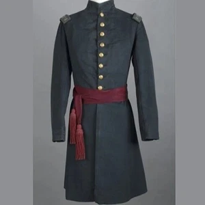 Neu dunkelgrau Gehrock Kapitän der Bürgerkriegsunion Infanterie Wolle Herren Mantel - Bild 1 von 4