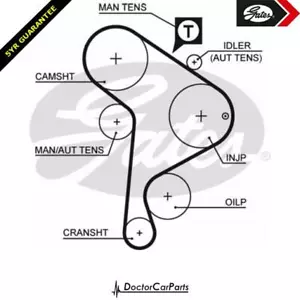Cam Timing Belt FOR VW TRANSPORTER T4 90->03 1.9 Diesel 1X ABL 60 61 68 - Picture 1 of 1