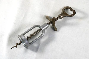 alter französischer Korkenzieher, tire bouchon, Corkscrew, mit Kapselheber - Picture 1 of 2
