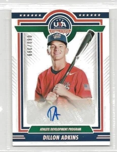2022 Panini USA Stars & Stripes Dillon Adkins Auto #ADP1-DA Sn 60/399 - Picture 1 of 2