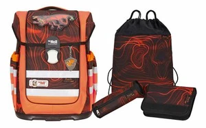 McNeill Ergo Complete DIN Set 4-teilig Schulranzen Tasche Drache Rot Schwarz - Bild 1 von 7