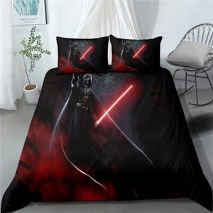 Single/Double/Queen/King Bed Quilt Duvet Doona Cover Set Star Wars Darth Vader - Picture 1 of 2