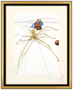 Salvador Dalí Original Purgatorio Canto 12 Grabado Firmado a Mano Enmarcado Arte Surrealista - Imagen 1 de 5