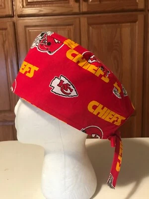 Sombrero Exfoliante o Chef Enfermería Médica Quimio Calavera Gorra Kansas City Chief Cotton Fabri Foto 1 de 4