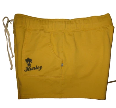 HURLEY 女式 XL 黄色运动短裤 — 第 1/4 张图片