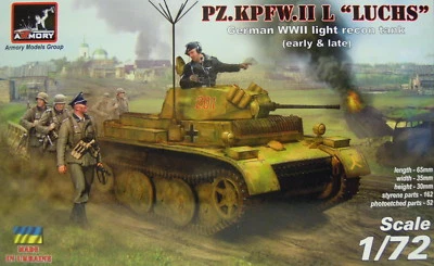 Pz.kpfw.ii L " Lince " ,Presto E Oltre,1/72,Armory,Plastica,Acquaforte,Nuovo - Immagine 1 di 4