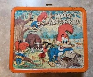 Woody Woodpecker Vintage Retro Sammlerstück Brotdose 1972 Sm Biegung siehe Bilder - Bild 1 von 18