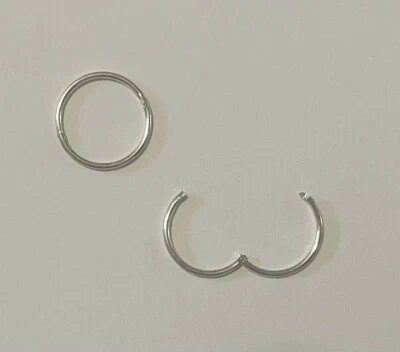 Solid 925 Sterling Silver Sleepers Earrings: Non-allergic. Aussie Made. 5 sizes! - image 1 of 4