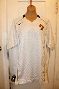Maglia calcio NIKE Portogallo bianca away 2004/05 uomo grande PERSONALIZZATA VINTAGE - Foto 1 di 7