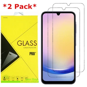 2-Pack Premium 9H Tempered Glass Screen Protector For Samsung Galaxy A25 5G - Picture 1 of 6