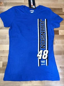 JIMMIE JOHNSON #48 NASCAR Racing Baby Tee  Graphic Logo Shirt SZ LG RUNS SMALL - Picture 1 of 6