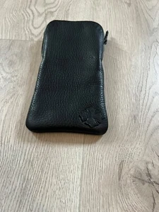 Chrome Hearts Sunglasses Eyeglasses Pouch Case Black Cross Leather-Large - Picture 1 of 3