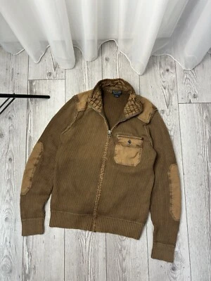 Polo Ralph Lauren Polo Jeans Company Marrón Carga Años 90 Suéter Para Hombre Talla L Foto 1 de 4