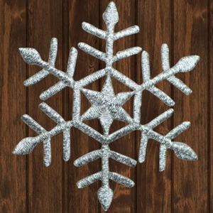 Snowflake Embroidered Patch — Iron On - Picture 1 of 1