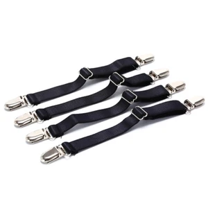 4pcs Adjustable Bed Sheet Corner Holder Elastic Straps Fasteners Clips TwJ-y L❤D - Bild 1 von 7