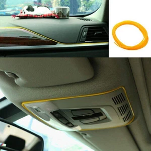 5M Car Van Interior Decor Yellow Point Edge Line Door Panel Accessories Molding - Picture 1 of 7