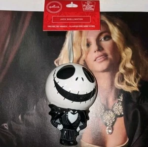 Hallmark Jack Skellington Nightmare Before Christmas Decoupage Ornament Disney - Picture 1 of 3