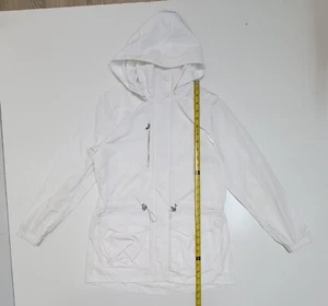 Polo Golf Ralph Lauren Mujer Talla Pequeña Blanco Cortavientos Chaqueta de Lluvia Utilitaria - Imagen 1 de 5