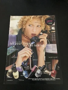 Pubblicità Smalto JANE by SASSABY 1998 - Ritaglio Pubblicità Rivista Vintage - Foto 1 di 1