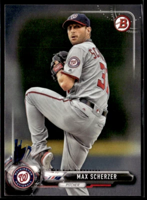 2017 Bowman #43 Max Scherzer Nationals  - Image 1 of 2