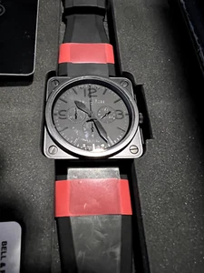 BELL & ROSS BR 01-94 PHANTOM CHRONOGRAPH LIMITED EDITION - Picture 1 of 7
